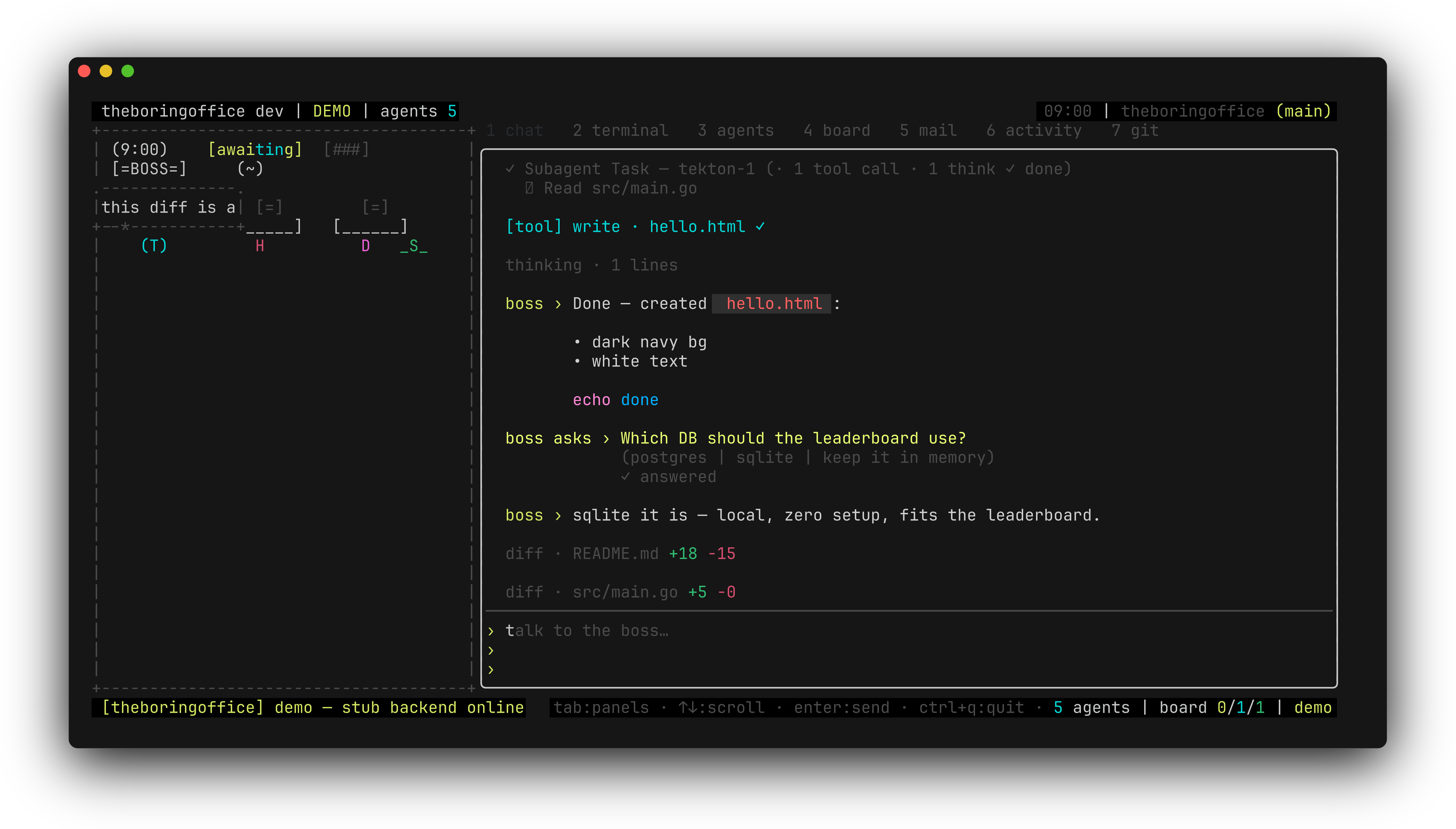 theboringfloor wide layout: sidebar widened beyond the 80-column default
